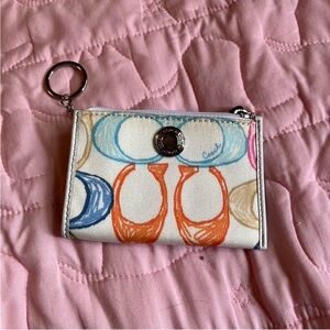 Coach multicolored Keychain Pouch